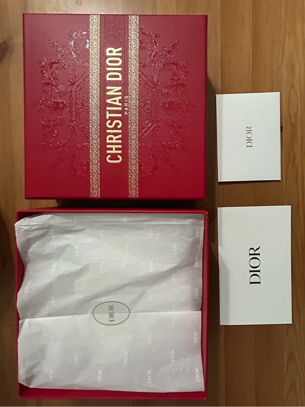 Dior Gift Set with limited edition box, Lipstick full size, bag & sample